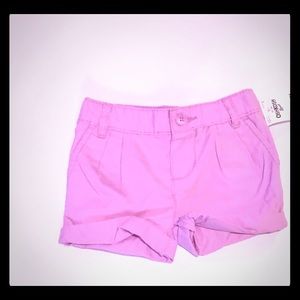 OshKosh B’gosh Little Girls’ Roll-Cuff Neon Shorts